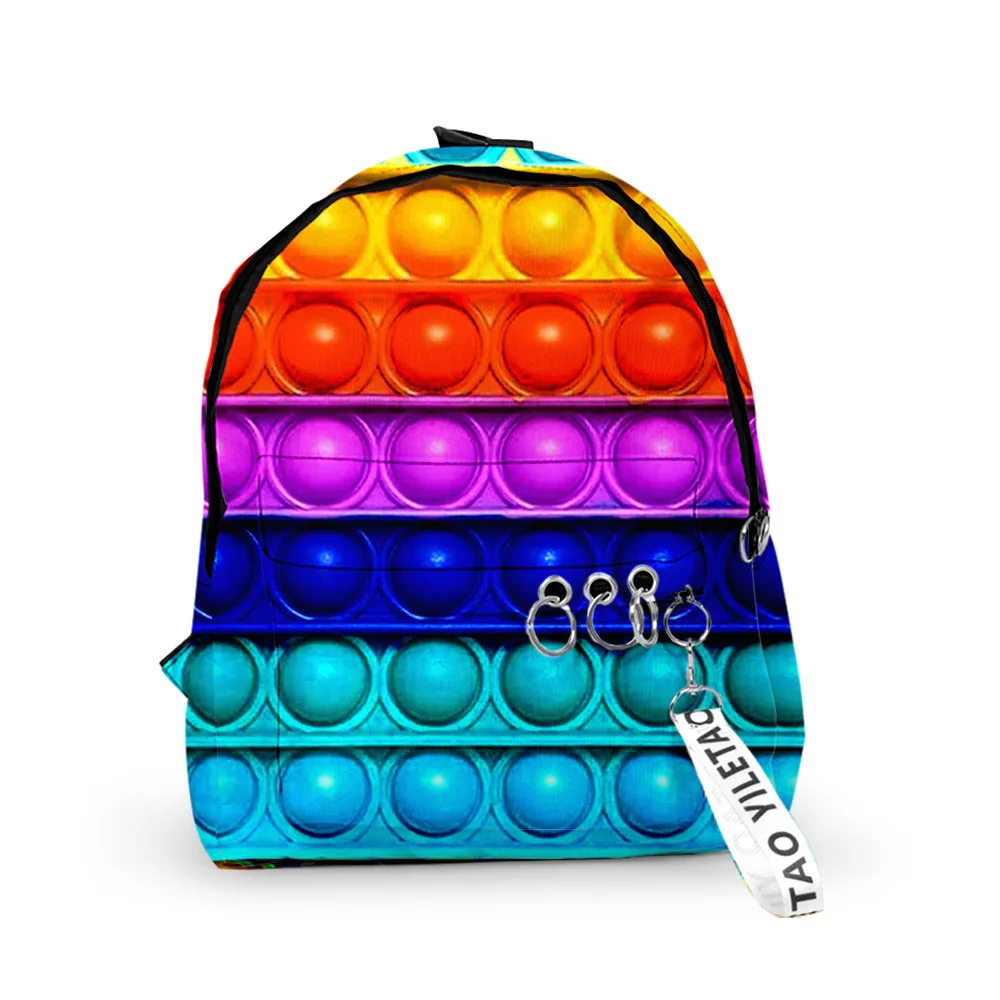 Luxury Backpacks School Bags Colorful Rainbow 3D Oxford Waterproof Key Chain Accessories Children Boys Girls Cute Small Bags
Luxury Backpacks School Bags Colorful Rainbow 3D Oxford Waterproof Key Chain Accessories Children Boys Girls Cute Small Bags