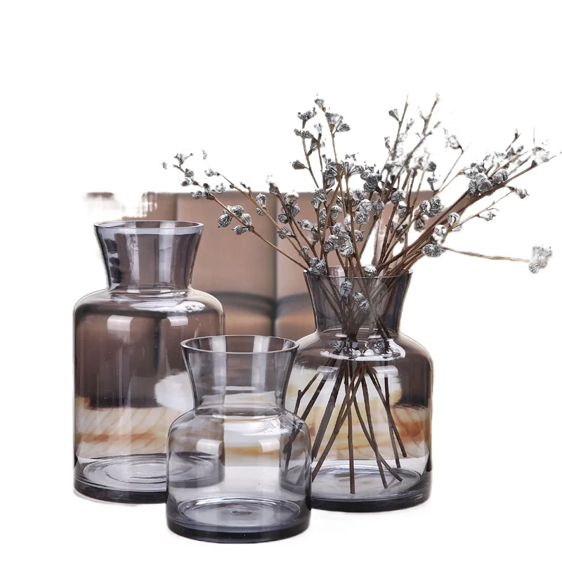 Simple Gray Rose Hydroponics Transparent Colored Glass Vase For Home Decor Europe Vase Home Decoration Vase Table Decoration
Simple Gray Rose Hydroponics Transparent Colored Glass Vase For Home Decor Europe Vase Home Decoration Vase Table Decoration