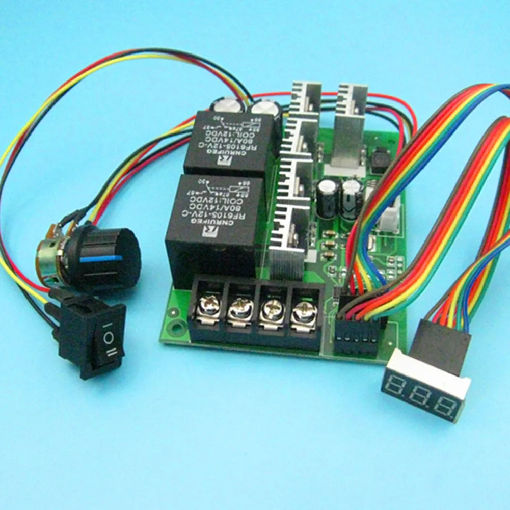 1 Pcs Dc10-55v 60A 2000W PWM Motor Speed Controller 2000W Maximum Cwccw Reversible Potentiometer On / Off / On Switch
1 Pcs Dc10-55v 60A 2000W PWM Motor Speed Controller 2000W Maximum Cwccw Reversible Potentiometer On / Off / On Switch
