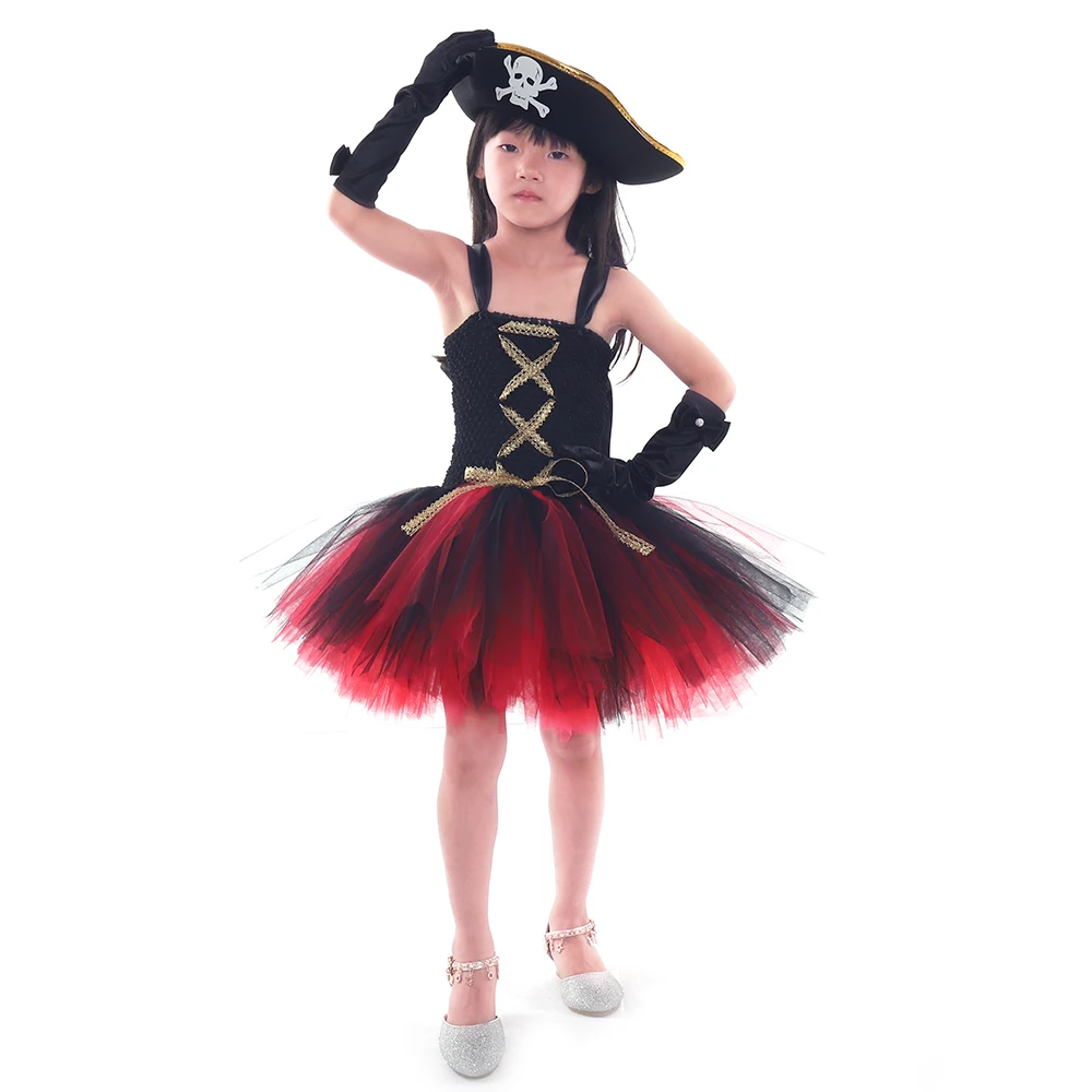 POSH DREAM Halloween Christmas Gift Pirate Costumes Girls Party Cosplay Costume for Children Kids Clothes Performance Kindergart | Детская