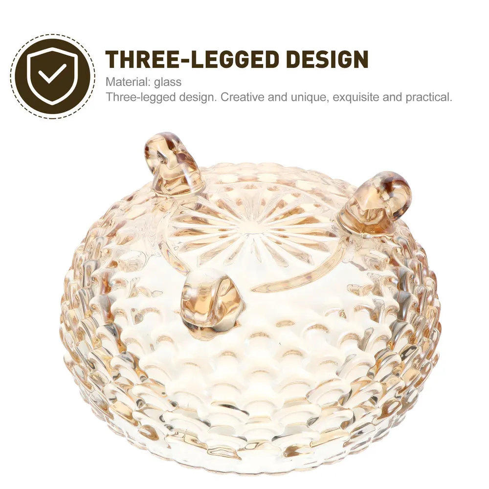 1pc Creative Three-legged Salad Bowl Household Glass Bowl Food Bowl (Amber)
1pc Creative Three-legged Salad Bowl Household Glass Bowl Food Bowl (Amber)