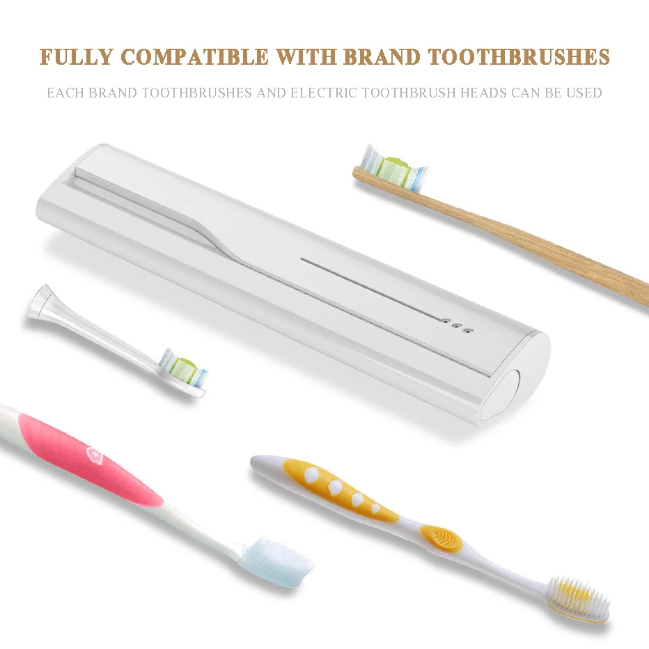 Household Toothbrush Sterilizer Ultraviolet Travel Toothbrush Holder Case Portable Bathroom Supplies QX20
Household Toothbrush Sterilizer Ultraviolet Travel Toothbrush Holder Case Portable Bathroom Supplies QX20