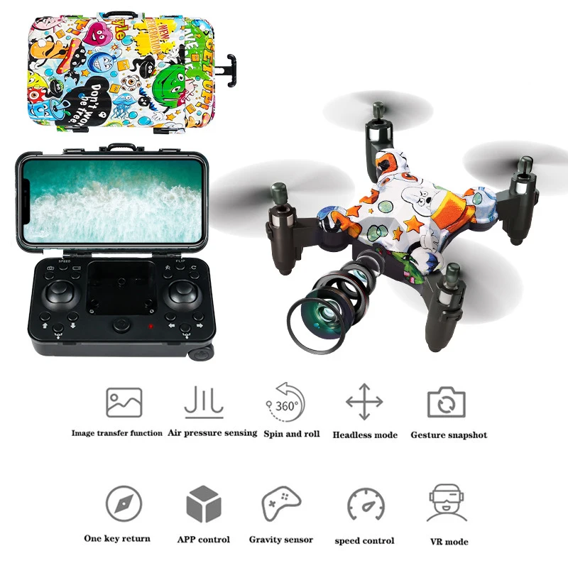 Mini Drone Profesional HD Camera Wifi FPV Foldable Dron Quadcopter One-Key Return 360 Rolling RC Helicopter Toys for Children
Mini Drone Profesional HD Camera Wifi FPV Foldable Dron Quadcopter One-Key Return 360 Rolling RC Helicopter Toys for Children