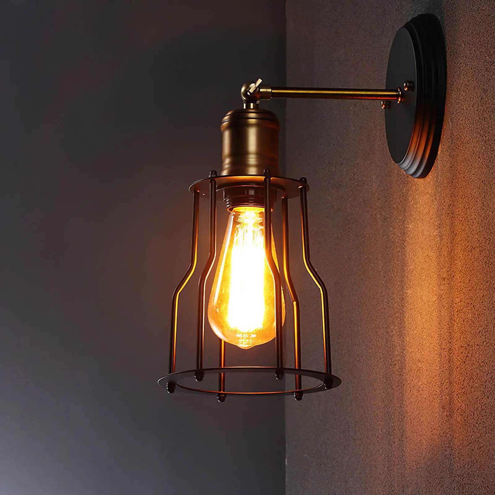 Железный светодиодный настенный ретро-светильник E27, винтажный комнатный декоративный Бра в стиле индастриал, прикроватный светильник для ...
Железный светодиодный настенный ретро-светильник E27, винтажный комнатный декоративный Бра в стиле индастриал, прикроватный светильник для ...