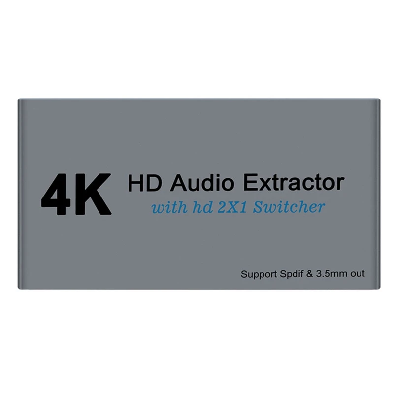 4K 30 Гц экстрактор HDMI 2X1 переключатель поддержка Spdif 3,5 мм стерео конвертер адаптер для ноутбука
4K 30 Гц экстрактор HDMI 2X1 переключатель поддержка Spdif 3,5 мм стерео конвертер адаптер для ноутбука