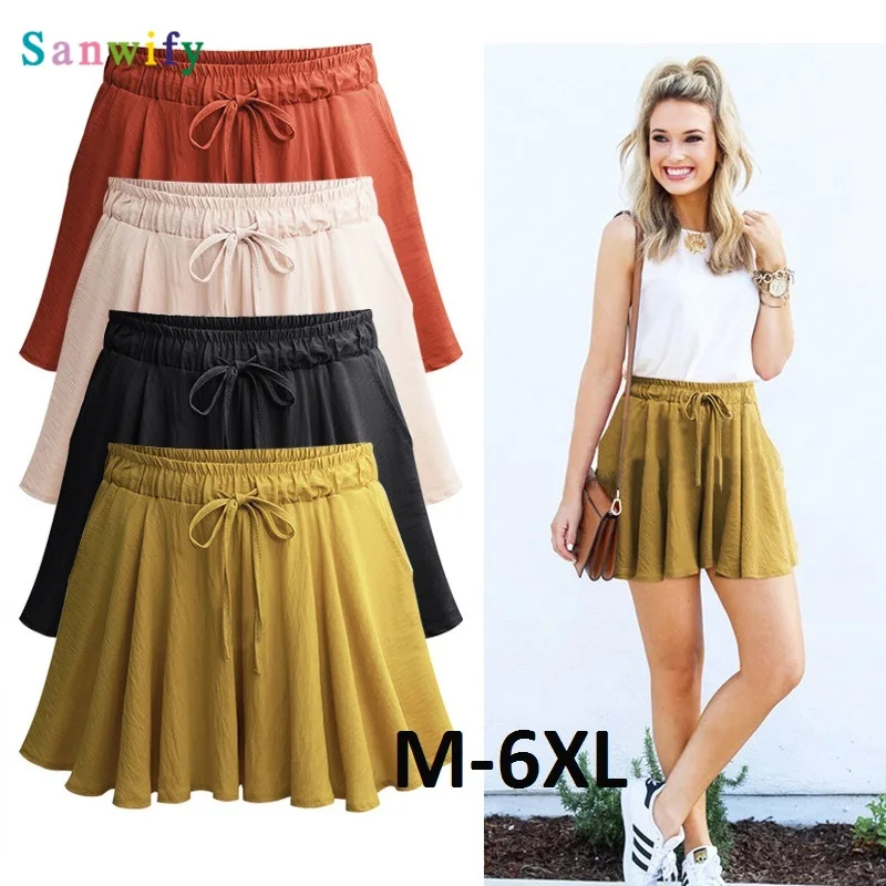 Women Shorts Summer Casual Shorts Female Wide Leg High Waist Shorts Wide Leg Large Size Plus
Women Shorts Summer Casual Shorts Female Wide Leg High Waist Shorts Wide Leg Large Size Plus