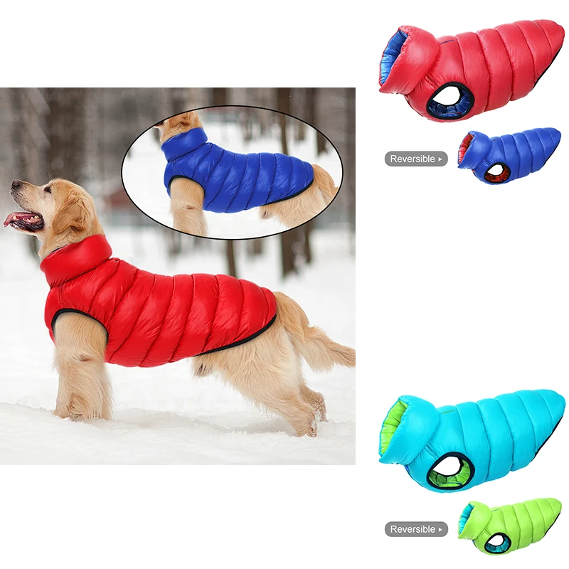 Reversible Dog Clothes Vest Warm Winter Dogs Jacket Coat 3 Layer Thick Pet Clothing Waterproof Outfit For Small Medium Large Dog
Reversible Dog Clothes Vest Warm Winter Dogs Jacket Coat 3 Layer Thick Pet Clothing Waterproof Outfit For Small Medium Large Dog