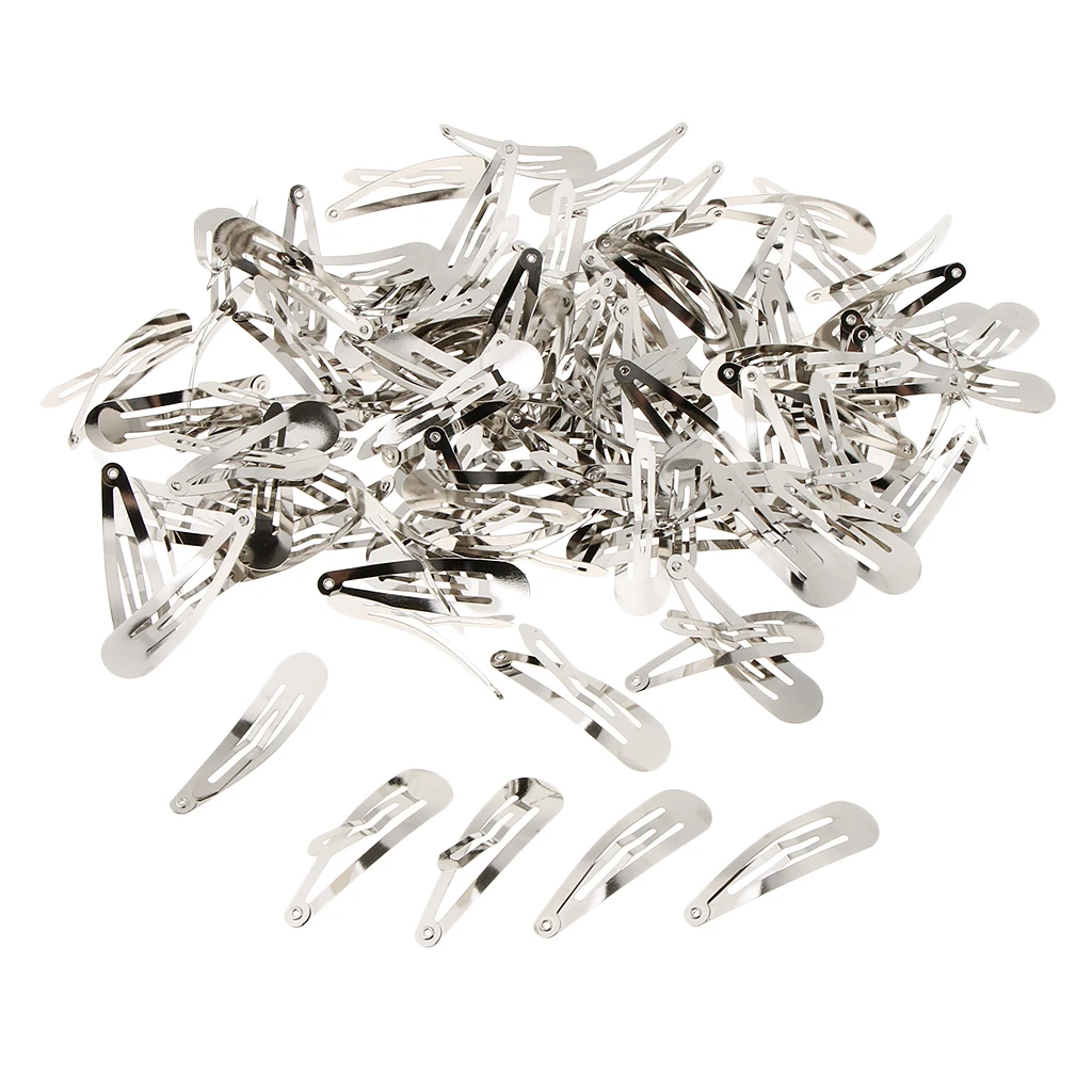 Pack of 100pcs Metal Blank Snap Hair Clips DIY Ladies Baby Girls Hair Bow Barrette 5cm
Pack of 100pcs Metal Blank Snap Hair Clips DIY Ladies Baby Girls Hair Bow Barrette 5cm