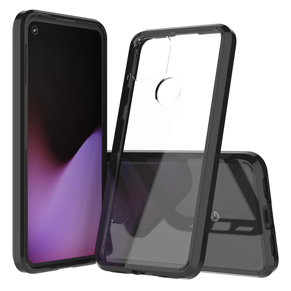 Hybrid Shockproof Cover Air Cushion Bag Case With Acrylic Crystal Clear Back Shell For Google Pixel 5 / Pixel 4a 5G Fundas Capa
Hybrid Shockproof Cover Air Cushion Bag Case With Acrylic Crystal Clear Back Shell For Google Pixel 5 / Pixel 4a 5G Fundas Capa