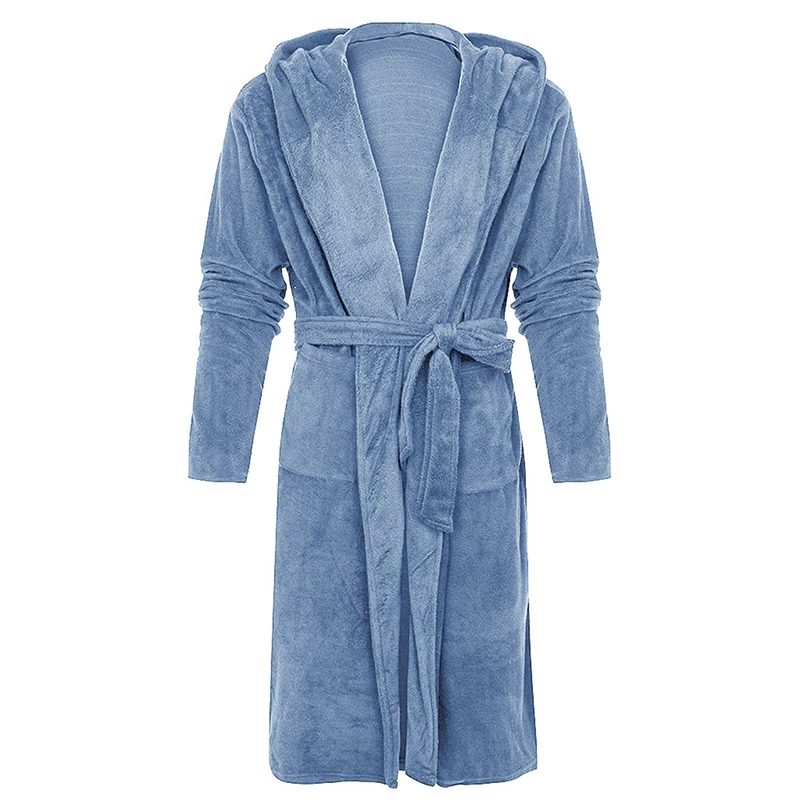 Winter Ladies Nightgown Warm Comfortable Plush Bathrobe Loose Hooded Sashes Pockets Female Nightgown
Winter Ladies Nightgown Warm Comfortable Plush Bathrobe Loose Hooded Sashes Pockets Female Nightgown