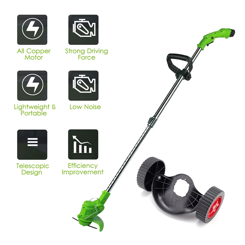 12V Lithium Electric Weeder 450W High Power Rechargeable Cordless Lawn Mower Weeding Machine Stretchable Hand-push Grass Trimmer
12V Lithium Electric Weeder 450W High Power Rechargeable Cordless Lawn Mower Weeding Machine Stretchable Hand-push Grass Trimmer
