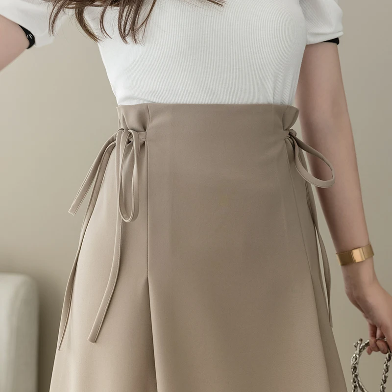 New High Waist Lace-up Women Skirts Solid Color Feminino Spring Summer Long Skirt Ladies Elegant Midi Skirt
New High Waist Lace-up Women Skirts Solid Color Feminino Spring Summer Long Skirt Ladies Elegant Midi Skirt