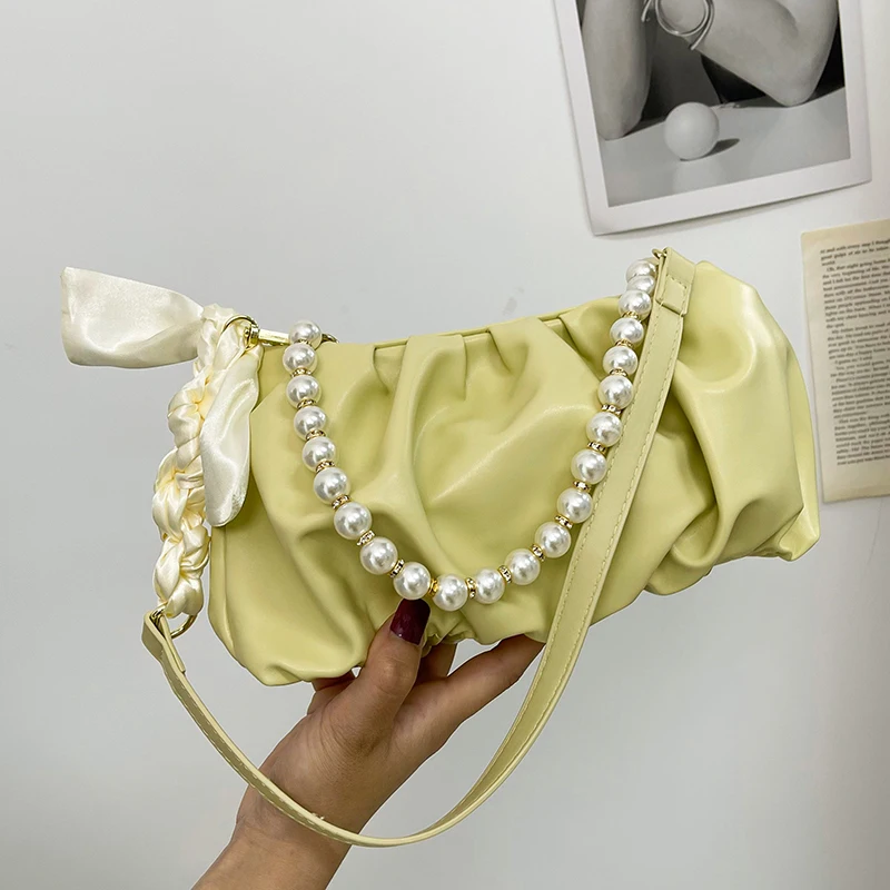 High Quality Women Pu Leather Pearl Handle Handbags Shoulder Bags Designer Ladies Small Crossbody Bags for Women Messenger Bag
High Quality Women Pu Leather Pearl Handle Handbags Shoulder Bags Designer Ladies Small Crossbody Bags for Women Messenger Bag