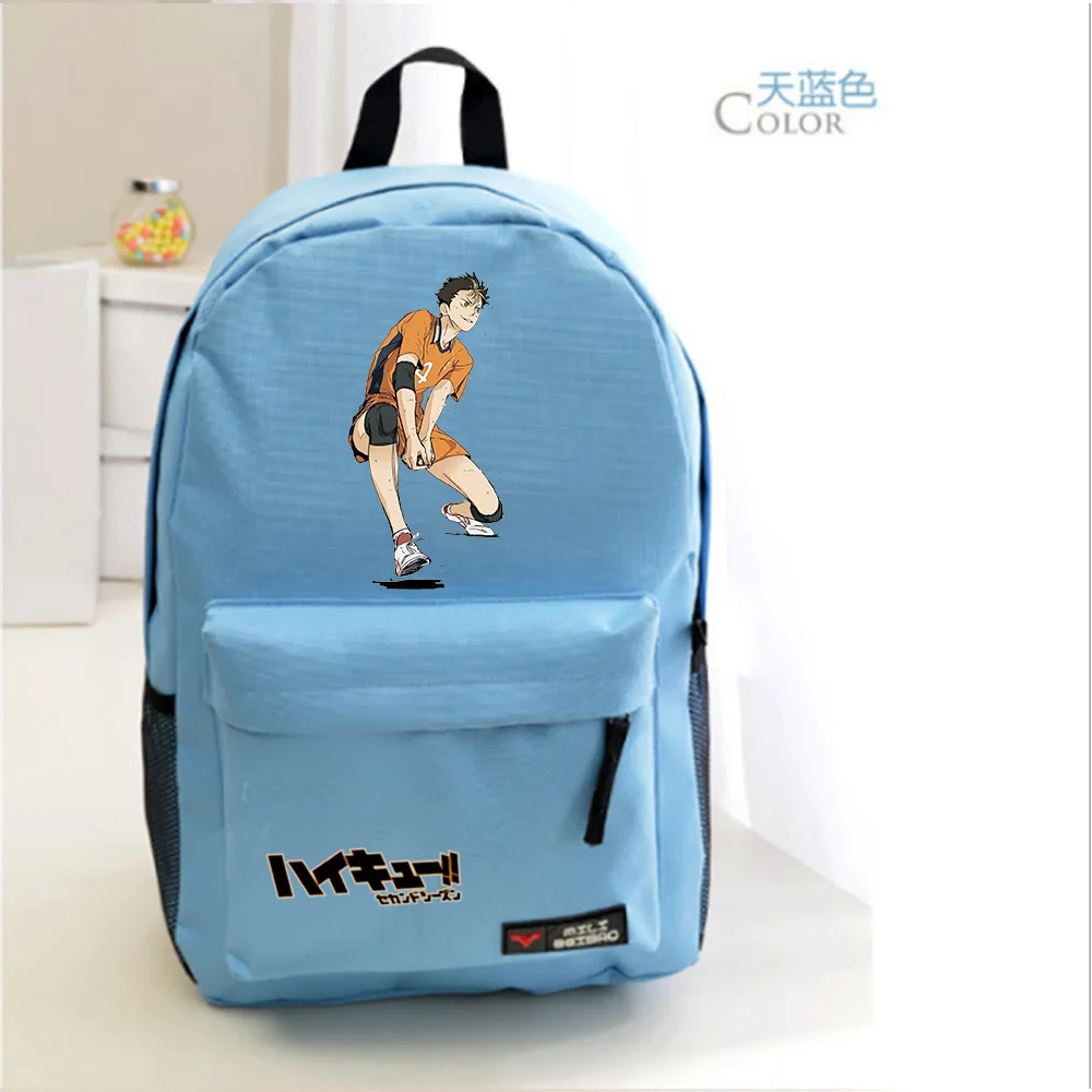 Haikyuu!! Cosplay Bag Hinata Shoyo Yu Nishinoya Print Backpack Student Schoolbag Anime Peripheral 
Haikyuu!! Cosplay Bag Hinata Shoyo Yu Nishinoya Print Backpack Student Schoolbag Anime Peripheral