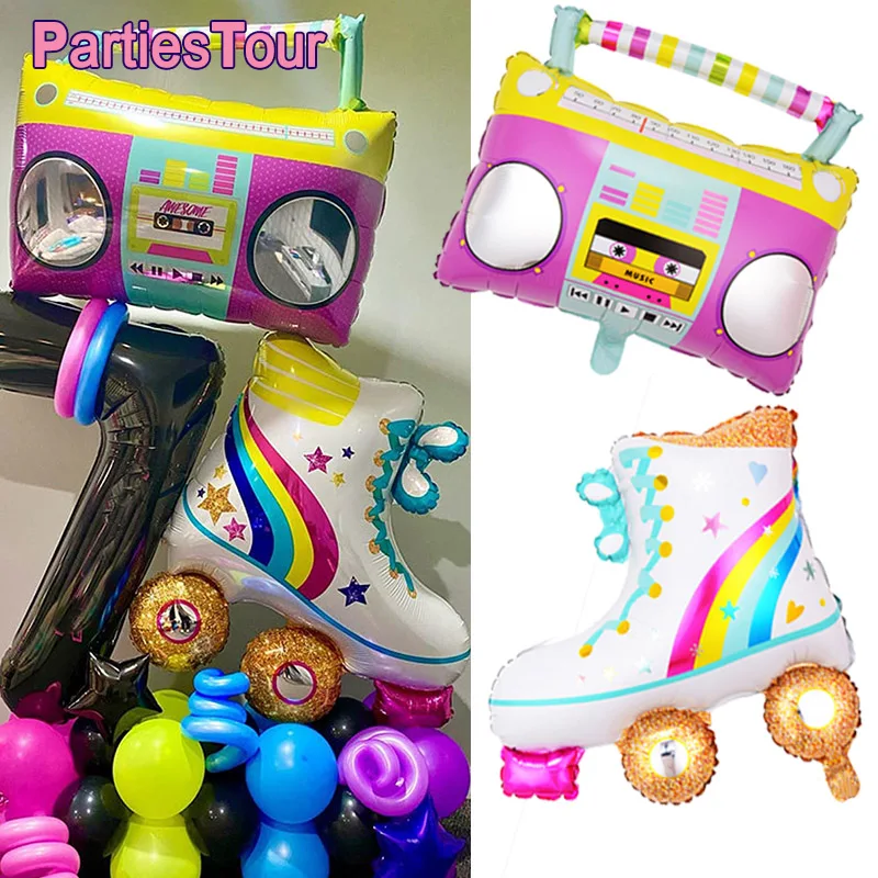 4Pcs Roller Skate And Radio Balloons Inflatable Radio Boombox for 90s Parties Decor Hip Hop Theme Birthday Party Decorations
4Pcs Roller Skate And Radio Balloons Inflatable Radio Boombox for 90s Parties Decor Hip Hop Theme Birthday Party Decorations