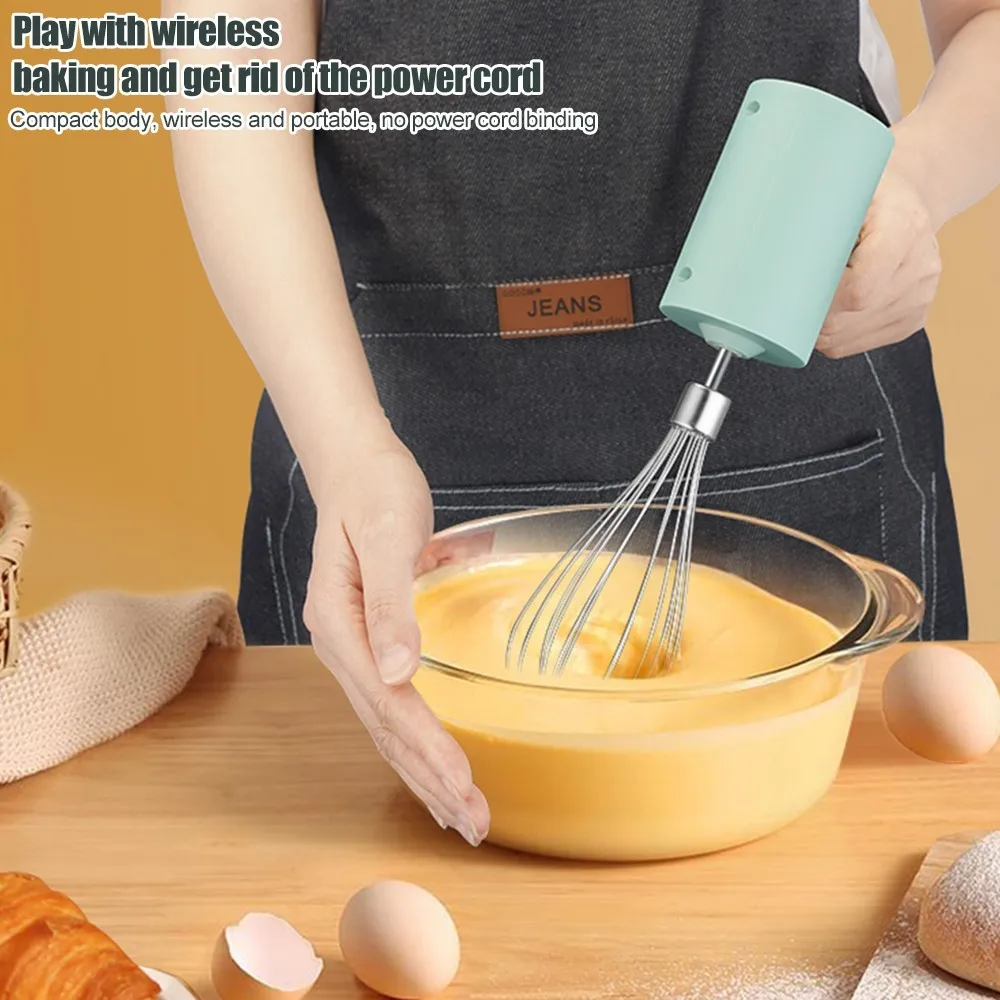 Беспроводной портативный Электрический миксер для еды, ручной блендер с 3 скоростями, мощный автоматический миксер для крема, еды, теста, ру... 
Беспроводной портативный Электрический миксер для еды, ручной блендер с 3 скоростями, мощный автоматический миксер для крема, еды, теста, ру...