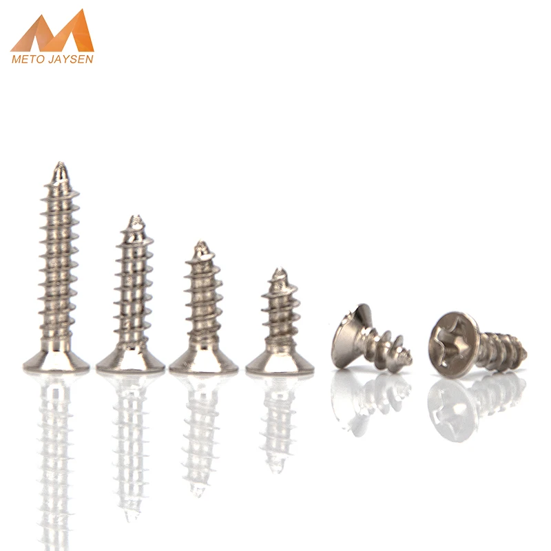 M2.3 M2.6 M3 Nickel Plated Countersunk Head Self-Tapping Screw Cross Recessed Machine Screw Phillips Head Metric Bolts
M2.3 M2.6 M3 Nickel Plated Countersunk Head Self-Tapping Screw Cross Recessed Machine Screw Phillips Head Metric Bolts