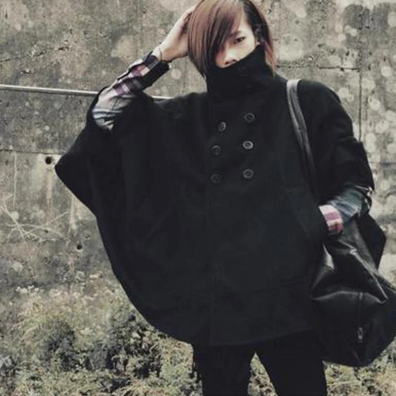 Bat Sleeve men's cloak loose wool coat fashion men's coat loose Japanese and Korean edition large-size stylish coat
Bat Sleeve men's cloak loose wool coat fashion men's coat loose Japanese and Korean edition large-size stylish coat
