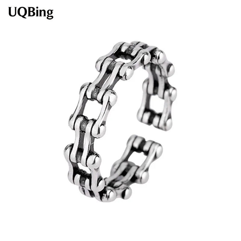 2021 Vintage Punk Style Bicycle Chain Rings For Women 925 Sterling Silver Jewelry
2021 Vintage Punk Style Bicycle Chain Rings For Women 925 Sterling Silver Jewelry