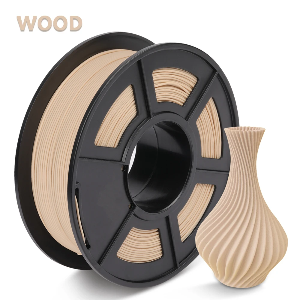 Enotepad WOOD 3D Printing Filament PLA Polylactic Acid Filament 1.75mm 1KG Wooden Fiber Filament Wire for 3d Printer 
Enotepad WOOD 3D Printing Filament PLA Polylactic Acid Filament 1.75mm 1KG Wooden Fiber Filament Wire for 3d Printer