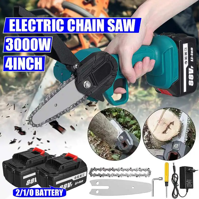 4 Inch 3000W 88V Electric Pruning Saw Electric Saws Woodworking Electric Saw Garden Logging Mini Electric Saw With 1/2 Battery
4 Inch 3000W 88V Electric Pruning Saw Electric Saws Woodworking Electric Saw Garden Logging Mini Electric Saw With 1/2 Battery