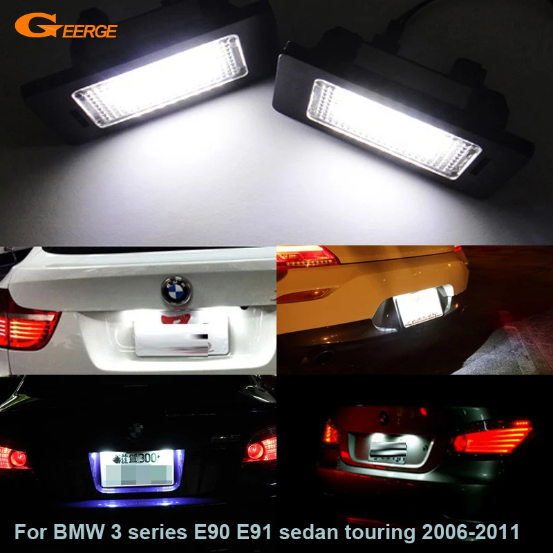 Для BMW 3 серии E90 E91 sedan touring 2006 2011 ультра яркий smd светодиодный светильник номерного