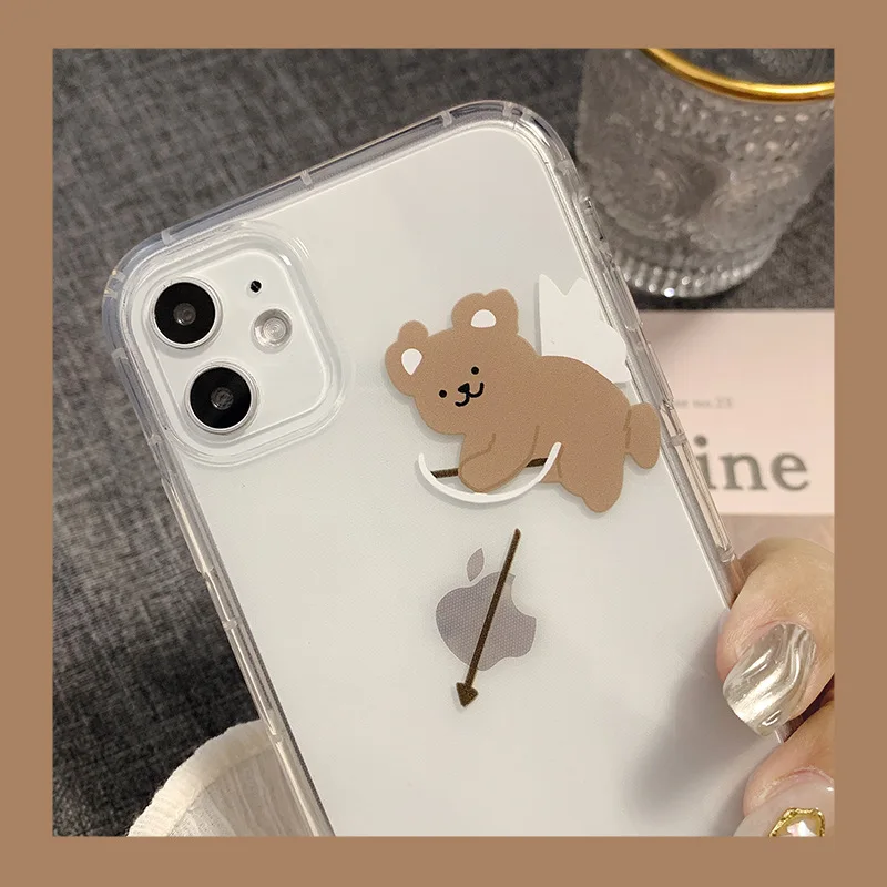 Cartoon Bear Airbag Silicone Soft Phone Case For iPhone 7 8 Plus 6s 2020 SE X XR XS Max 11 11Pro Max 12 12Pro Max Pro Mini Case
Cartoon Bear Airbag Silicone Soft Phone Case For iPhone 7 8 Plus 6s 2020 SE X XR XS Max 11 11Pro Max 12 12Pro Max Pro Mini Case