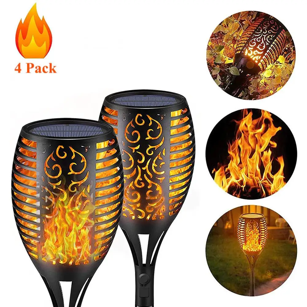 Landscape Lights Solar Garden Eco-Friendly Lawn Light Solar Lawn Lamp 96LED Home Flickering