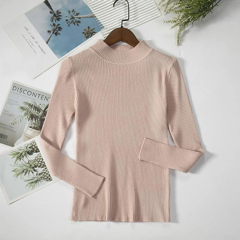 Knitted Fashion Women Sweater Girl Women Sweaters Popular Turtleneck Knit Sweater Basic Bottoming Harajuku Female Tops
Knitted Fashion Women Sweater Girl Women Sweaters Popular Turtleneck Knit Sweater Basic Bottoming Harajuku Female Tops