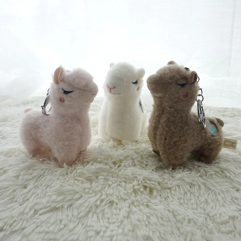 Soft Cotton Standing Alpaca Toys Stuffed Plush Doll Key Chain Rainbow Horse Camel Animals Keychains Women Bags Charms Gifts
Soft Cotton Standing Alpaca Toys Stuffed Plush Doll Key Chain Rainbow Horse Camel Animals Keychains Women Bags Charms Gifts