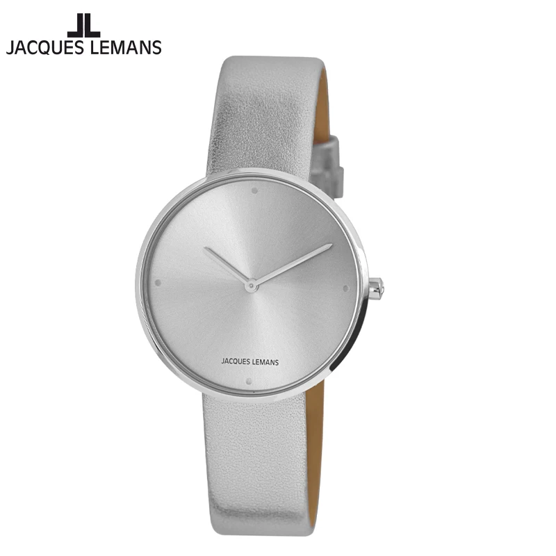 

Jacques Lemans Fashion Design Collection Lady Women Quartz Watch Leather Strap Water Resistance 1-2056