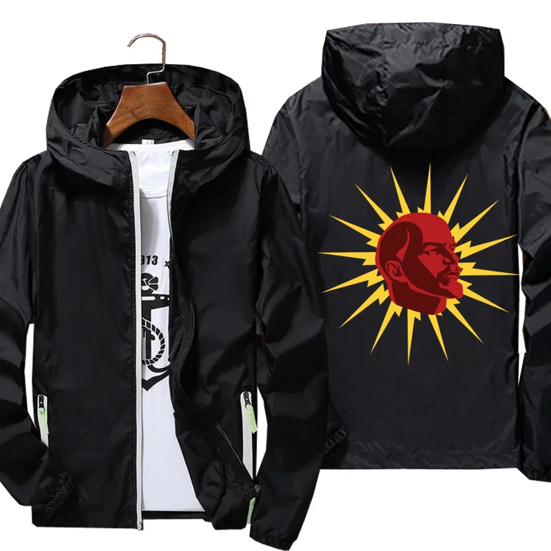 2021 Men's jacket Comrad Lenin printing jacket Reflective Skin Sun Spring Autumn brand jacket
2021 Men's jacket Comrad Lenin printing jacket Reflective Skin Sun Spring Autumn brand jacket