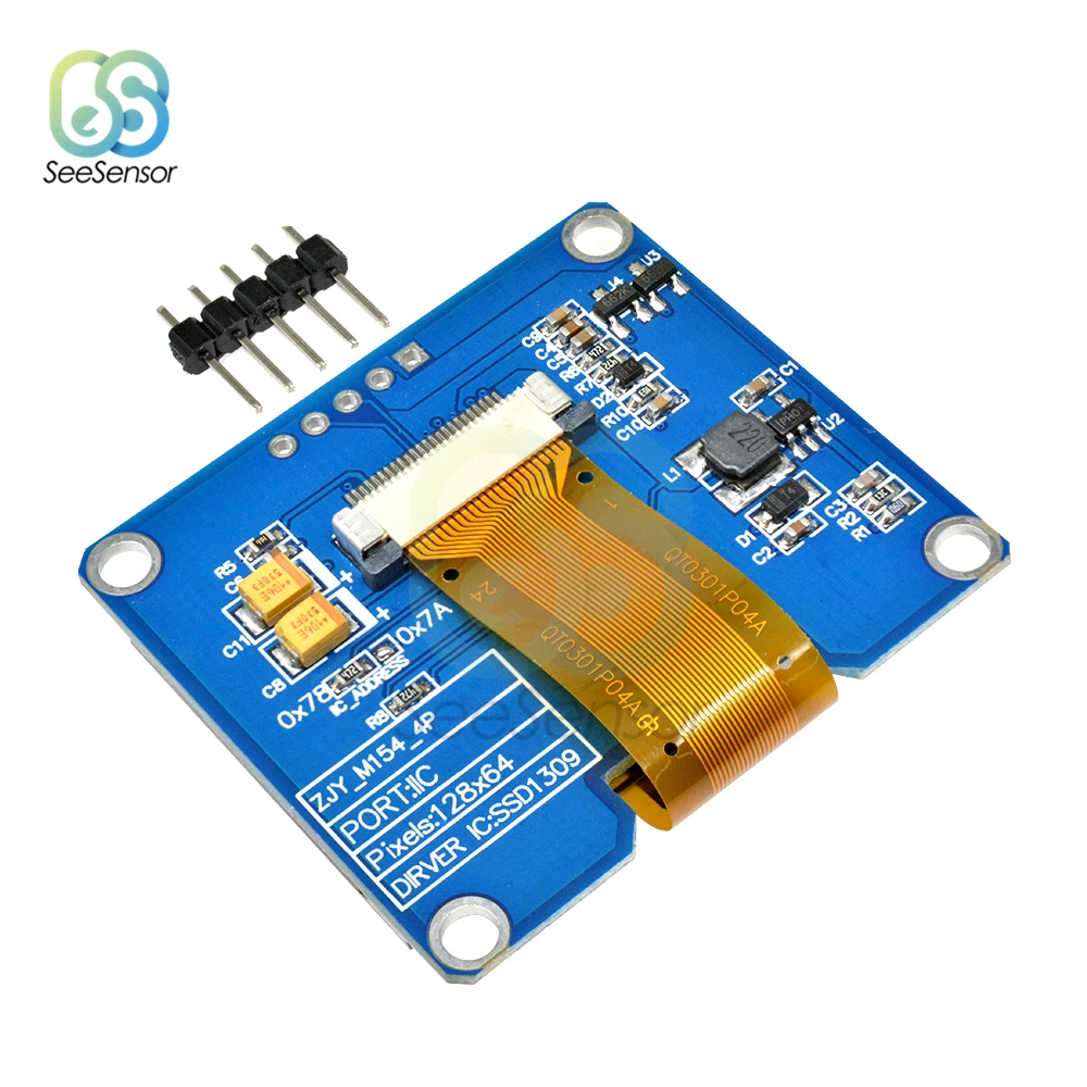 5Pin IPS 0.96 inch Yellow Blue White OLED Display Module 128X64 I2C IIC SPD0301 Driver 12864 LCD Screen Board 0.96" For Arduino
5Pin IPS 0.96 inch Yellow Blue White OLED Display Module 128X64 I2C IIC SPD0301 Driver 12864 LCD Screen Board 0.96" For Arduino