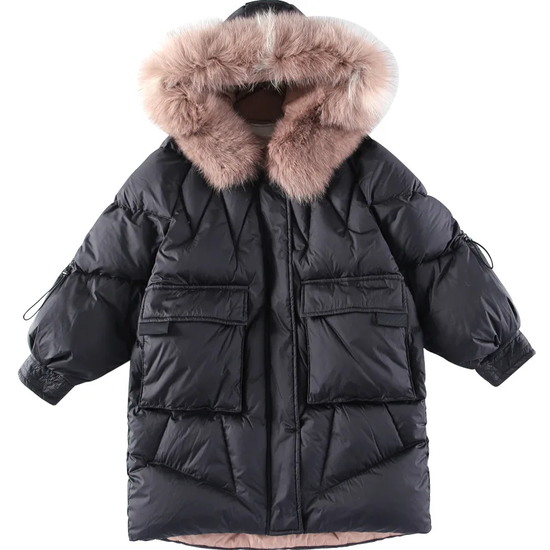 2021 Girls Winter 95% White Duck Down Snowsuit Kids Warm Faux Fur Hoody Windproof Outerwear Coat Children Warm Jacket
2021 Girls Winter 95% White Duck Down Snowsuit Kids Warm Faux Fur Hoody Windproof Outerwear Coat Children Warm Jacket
