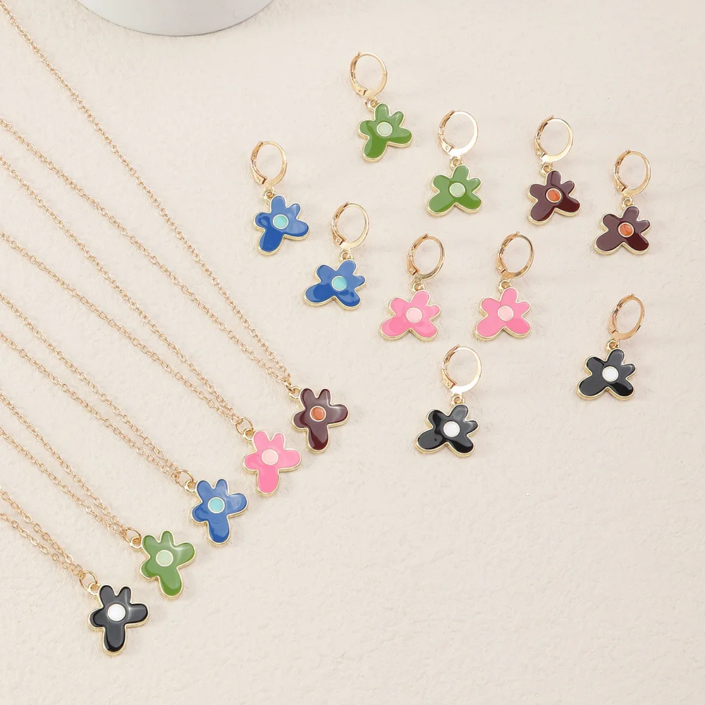 New Arrival Jewelry Sets Flowers Charm Necklace Earrings Jewelry Valentine's Day Gift For Women
New Arrival Jewelry Sets Flowers Charm Necklace Earrings Jewelry Valentine's Day Gift For Women