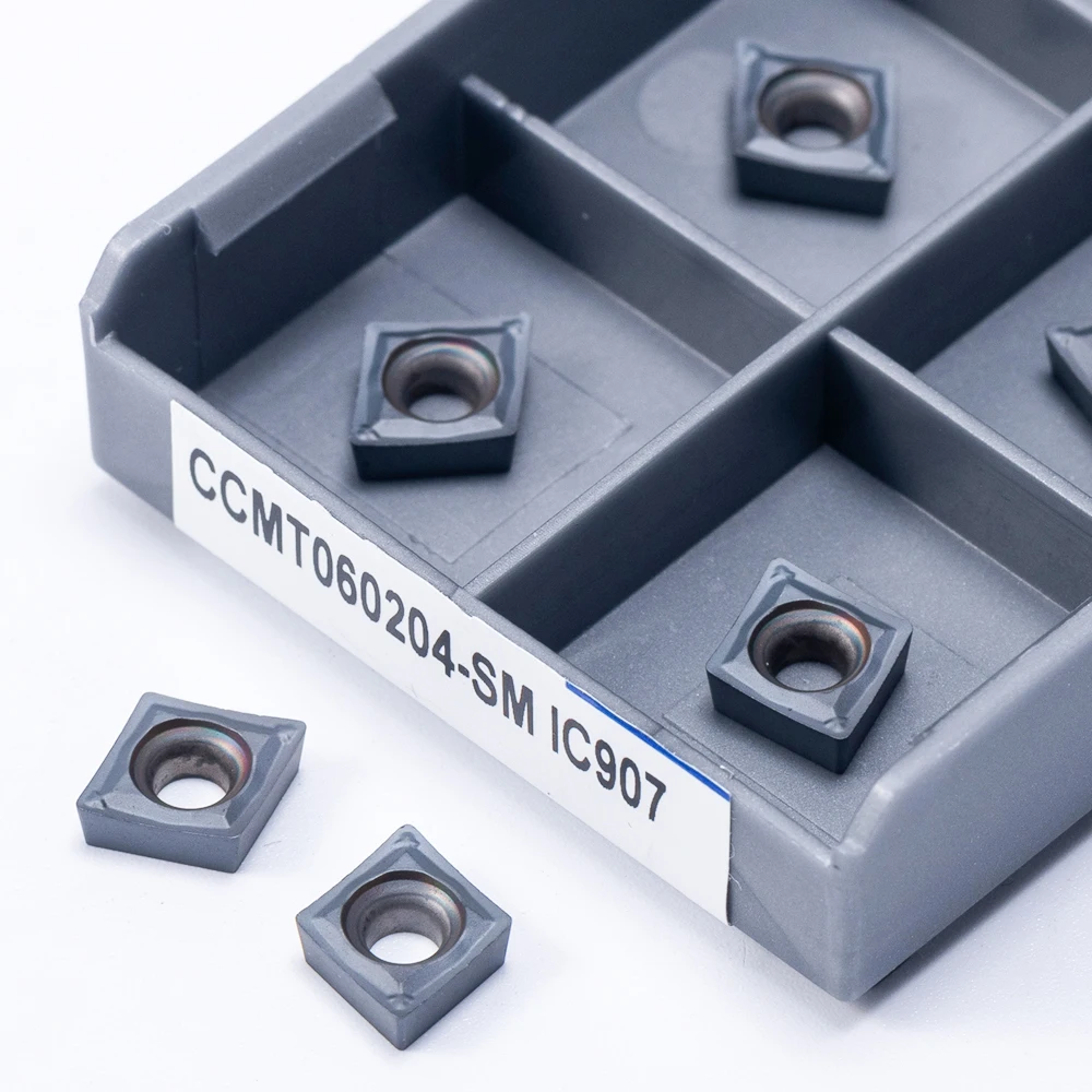10PCS CCMT060204 SM IC907 Internal Turning Tools Carbide insert metal lathe tools CCMT 060204 turning insert
10PCS CCMT060204 SM IC907 Internal Turning Tools Carbide insert metal lathe tools CCMT 060204 turning insert