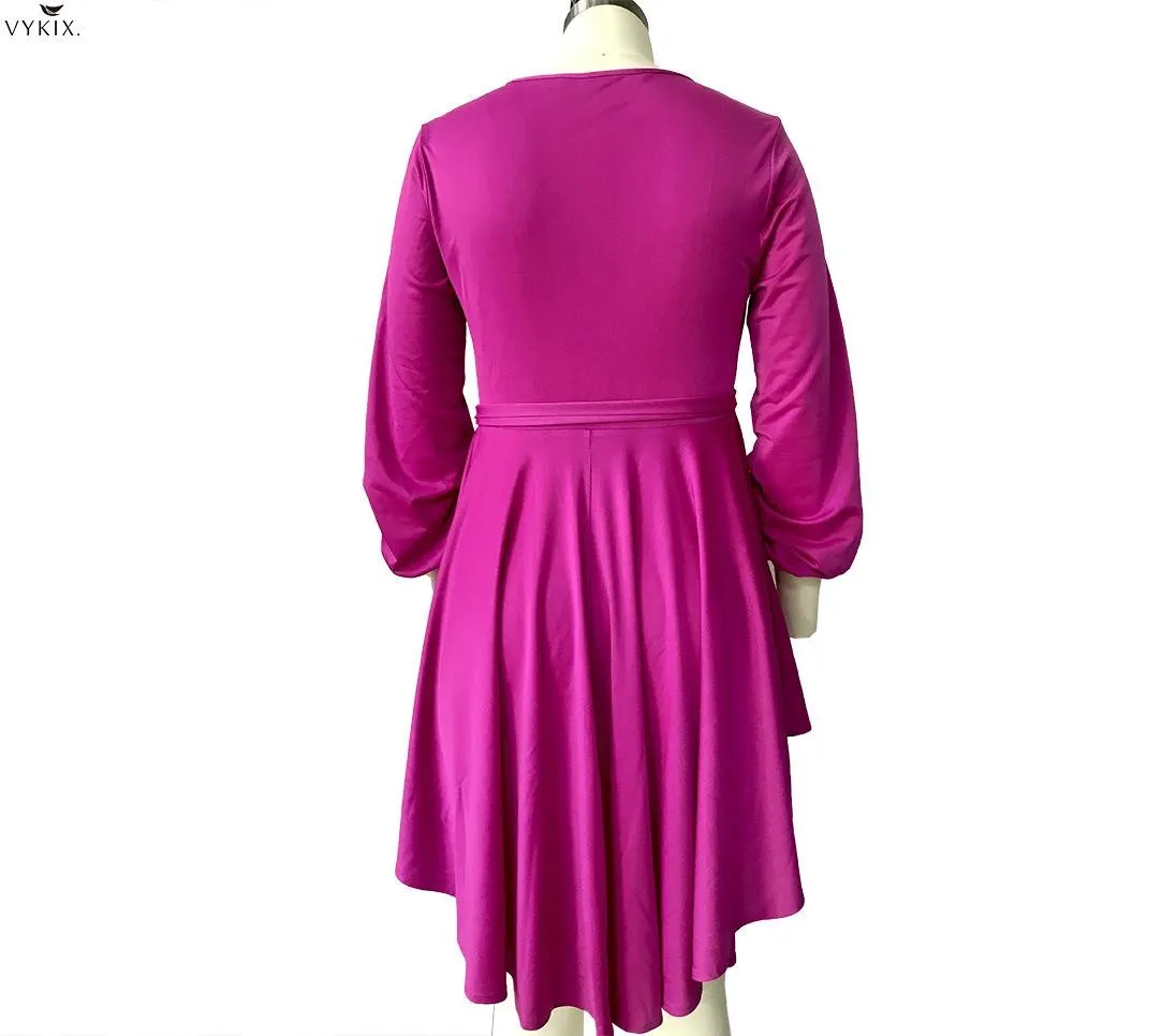 2021 Spring Womens Dress Plus Size Solid Long Sleeve Deep V-neck Asymmetrical Short Prom Ladies Dresses Sexy Party Club Outfits
2021 Spring Womens Dress Plus Size Solid Long Sleeve Deep V-neck Asymmetrical Short Prom Ladies Dresses Sexy Party Club Outfits