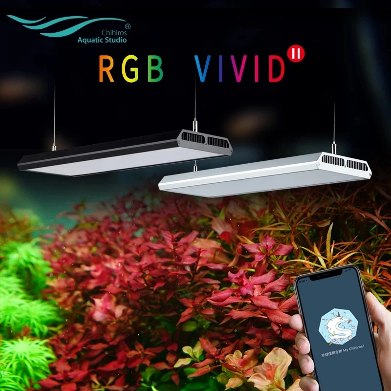 Chihiros VIVID 2 Aquarium Lighting Dimmable Grow LED Light for Water Plants RGB LED Sunrise Sunset Lamp with Timer Controller
Chihiros VIVID 2 Aquarium Lighting Dimmable Grow LED Light for Water Plants RGB LED Sunrise Sunset Lamp with Timer Controller