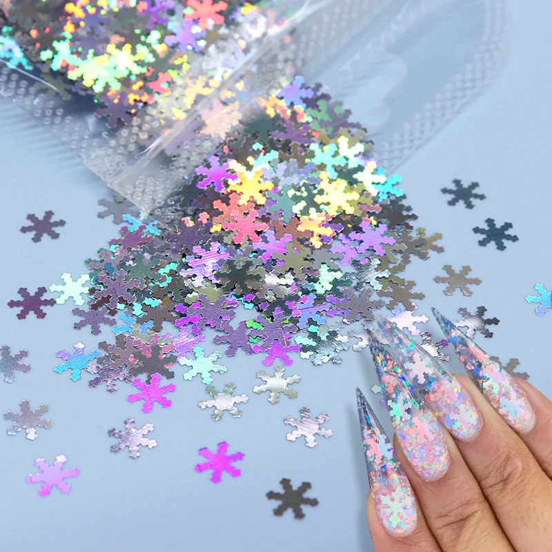 2g/Bag Snow Flake Nail Art Glitter Sequin 3D Snowflakes Shinny Flakes DIY Nail Design Charm Manicure Decoration Nail Accessories
2g/Bag Snow Flake Nail Art Glitter Sequin 3D Snowflakes Shinny Flakes DIY Nail Design Charm Manicure Decoration Nail Accessories