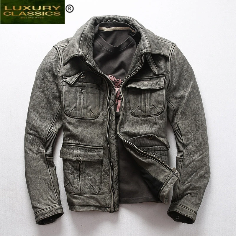 Leather 100% Coat Real Men Winter Clothes 2021 Streetwear Genuine Cow Leather Jackets Men's Leather Jacket Jaqueta 9728
Leather 100% Coat Real Men Winter Clothes 2021 Streetwear Genuine Cow Leather Jackets Men's Leather Jacket Jaqueta 9728