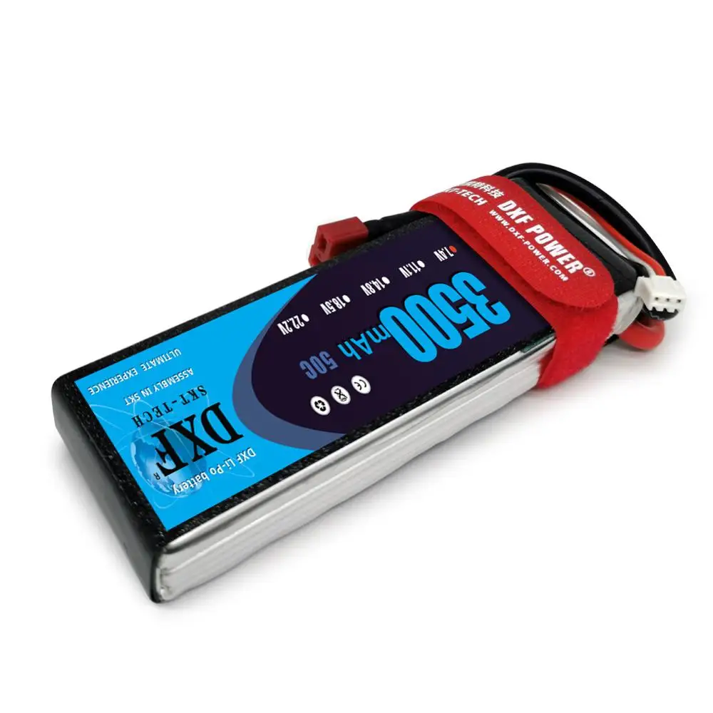 2 шт. DXF Хорошее качество RC Lipo батарея 2S 7 4 V 3300mah 50C Max 100C для самолета дрона