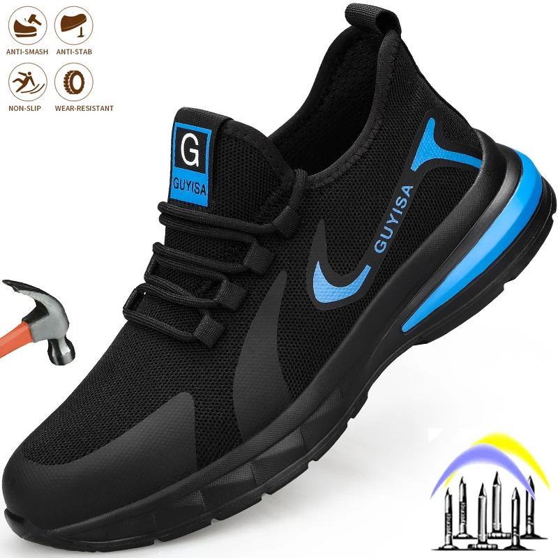 Men Safety Shoes Steel Toe Indestructible Man Work Safety Boots Anti-Smash Construction Anti-puncture Male Breathable Sneakers
Men Safety Shoes Steel Toe Indestructible Man Work Safety Boots Anti-Smash Construction Anti-puncture Male Breathable Sneakers