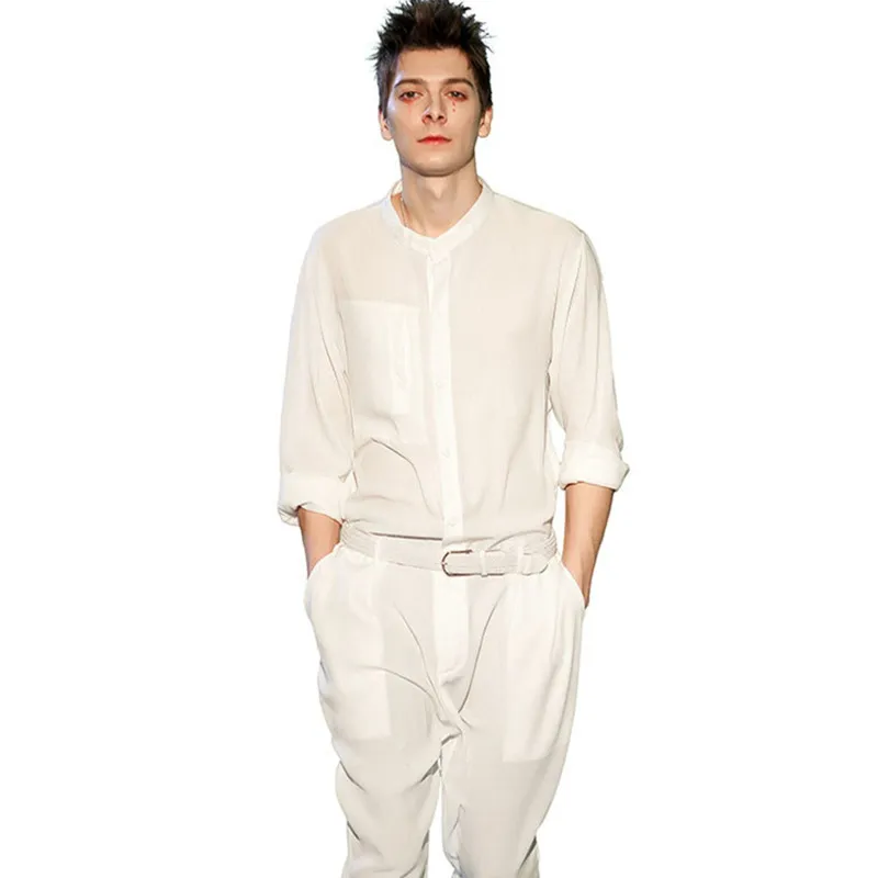 Mens Jumpsuit One Piece Romper Long Sleeve Casual Fashion Pants Men Overalls Big Plus Size Spring Fall Cotton Male Clothes Belt
Mens Jumpsuit One Piece Romper Long Sleeve Casual Fashion Pants Men Overalls Big Plus Size Spring Fall Cotton Male Clothes Belt