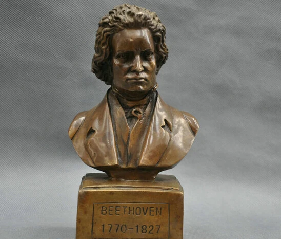 8 "немецкий Большой музыкант Ludwig van Beethoven Бюст Бронзовая статуя оптовая продажа