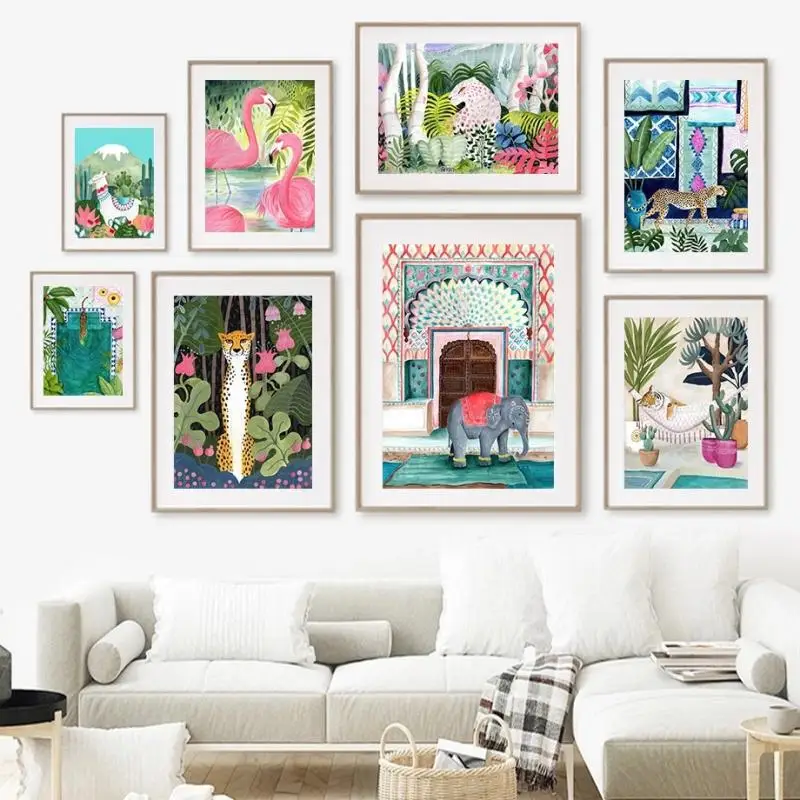 Moroccan Boho Wall Art Canvas Painting Animal Tiger Lion Elephant Leopard Flamingo Nordic Poster and Print Home Decoration Mural
Moroccan Boho Wall Art Canvas Painting Animal Tiger Lion Elephant Leopard Flamingo Nordic Poster and Print Home Decoration Mural