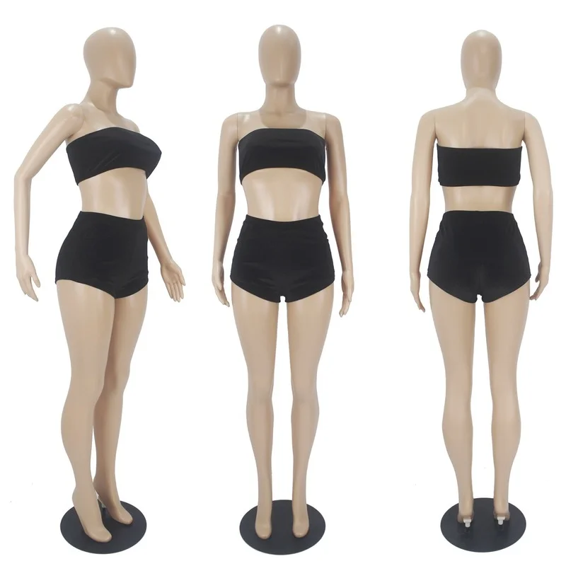 UETEEY Sexy Women Tracksuit Strapless Crop Top + Short Pants Solid Color Sportsuit Skinny Clothes For Women Outfits 2021
UETEEY Sexy Women Tracksuit Strapless Crop Top + Short Pants Solid Color Sportsuit Skinny Clothes For Women Outfits 2021