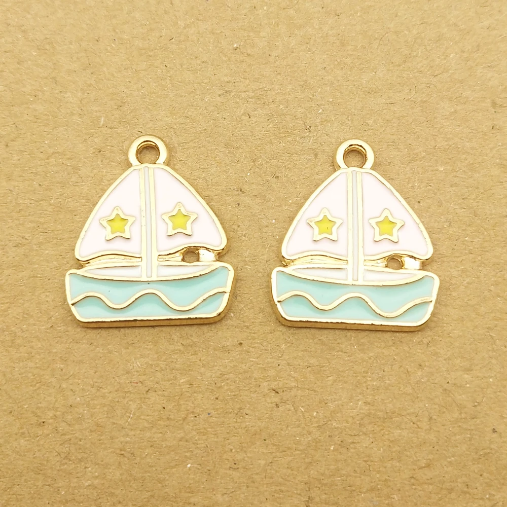 10pcs 16x18mm enamel boat charm for jewelry making and crafting fashion earring pendant necklace bracelet charm diy finding
10pcs 16x18mm enamel boat charm for jewelry making and crafting fashion earring pendant necklace bracelet charm diy finding
