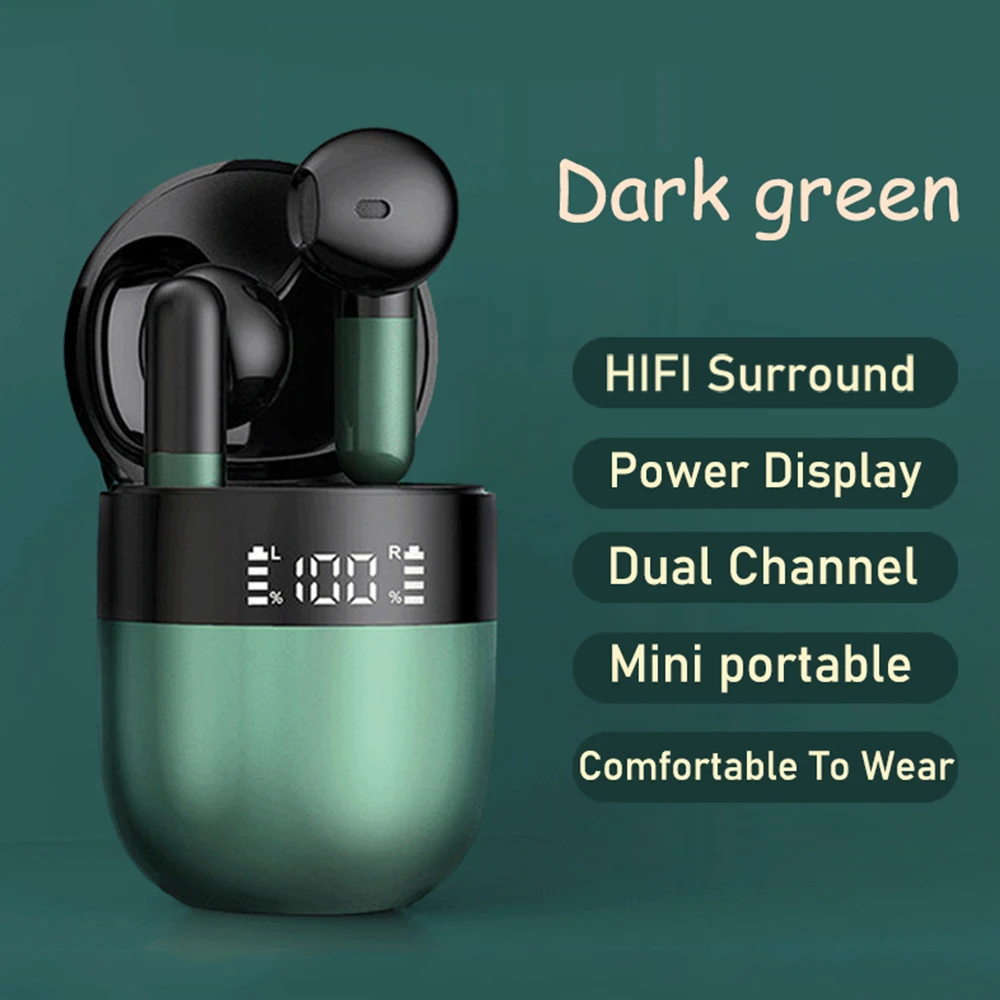 J28 New TWS Wireless Bluetooth Headset Sports Hands-Free Headset In-Ear Earplugs With Digital Power Display Charging Box
J28 New TWS Wireless Bluetooth Headset Sports Hands-Free Headset In-Ear Earplugs With Digital Power Display Charging Box