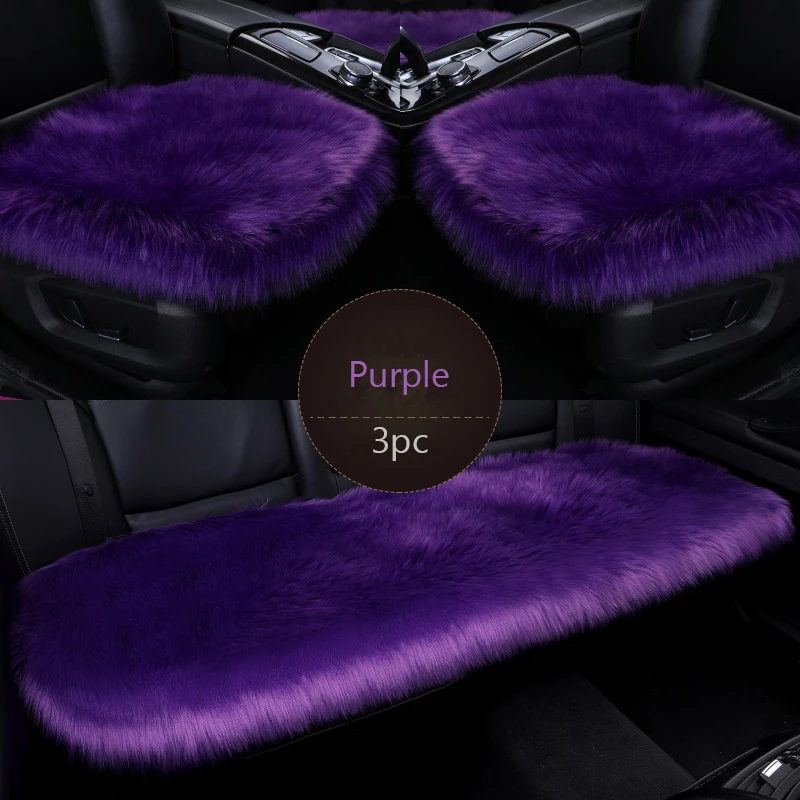 Purple 3PC/1pc Fur Car Seat Covers Fiber Faux Auto Seats Cushion Long Plush Winter Warm Seat Mats Universal for Mazda, DS, kia
Purple 3PC/1pc Fur Car Seat Covers Fiber Faux Auto Seats Cushion Long Plush Winter Warm Seat Mats Universal for Mazda, DS, kia