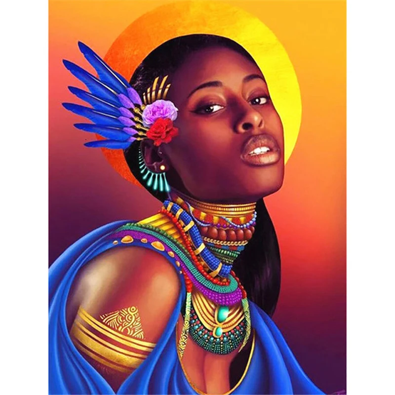DIY 5D Diamond Painting Cross Ctitch Portrait Full Square Round Drill African Woman Diamond Embroidery Resin Picture Home Decor
DIY 5D Diamond Painting Cross Ctitch Portrait Full Square Round Drill African Woman Diamond Embroidery Resin Picture Home Decor